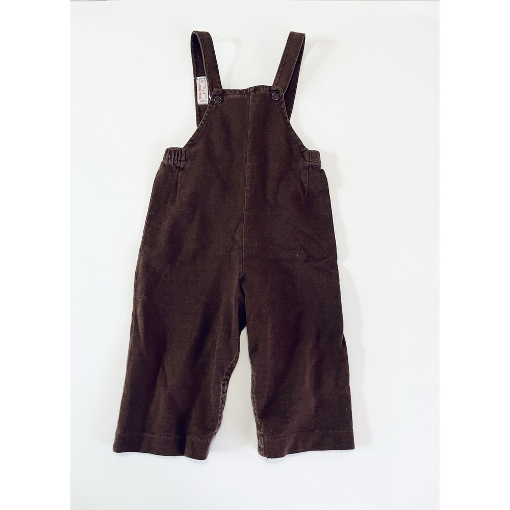 Baby Vintage Buster‎ Brown 6-9 Month Brown Romper Overall Rare Made In USA